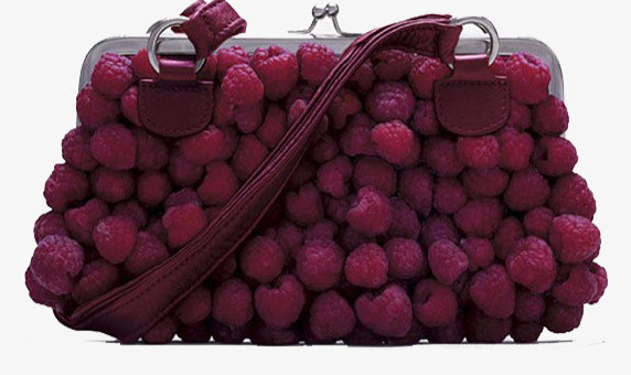 "Edible" bag raspberry