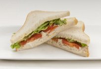 Sandwich with chicken. Recipes with photos