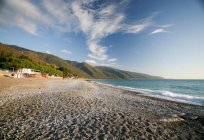 The resort Gagra and the beaches new and old Gagra