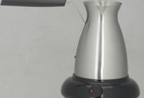 Máquina de café-turk elétrica: comentários sobre o funcionamento