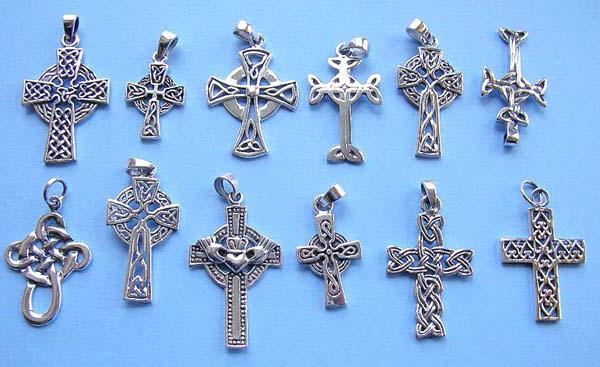pendants in the form of a cross