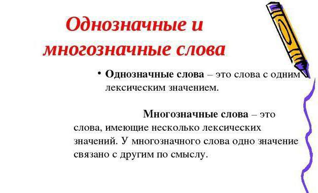 的含义的词语的例子，在俄罗斯语言