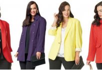 Dimensions jackets: women's and men's sizes