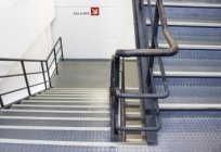 Незадымляемые escadas (H1, H2, H3) e bombeiros эвакуационные escada