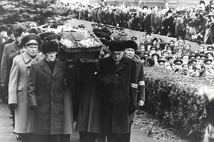 el entierro de leonid ilich brezhnev