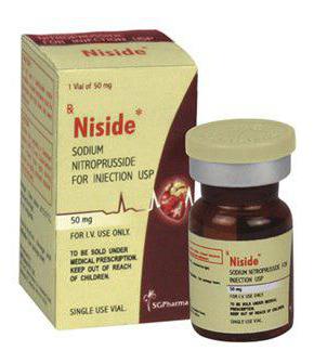 सोडियम nitroprusside अनुदेश