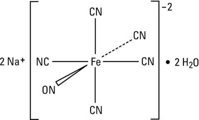 natriumnitroprussid Formel