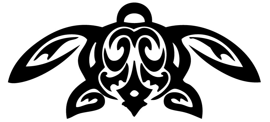 полинезийская tatuaż żółwia