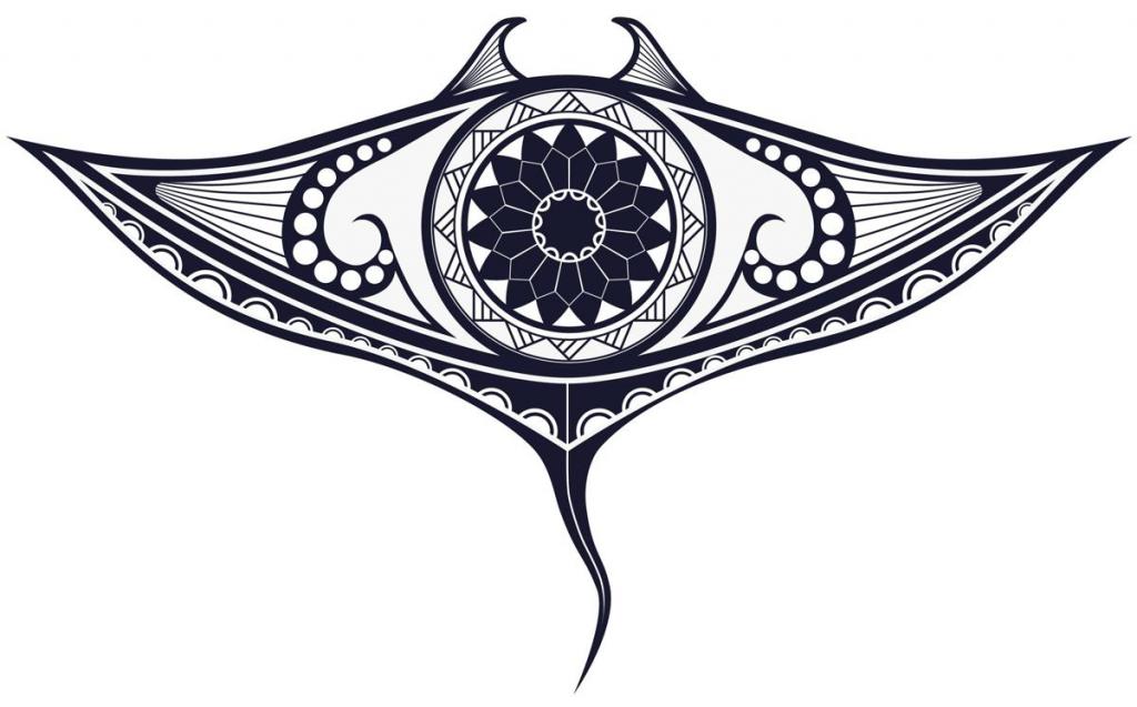 скат полінезійська татуювання