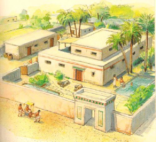 o antigo Egito e habitações nobres