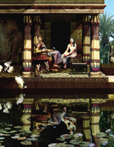 的生活的贵族在古老的埃及