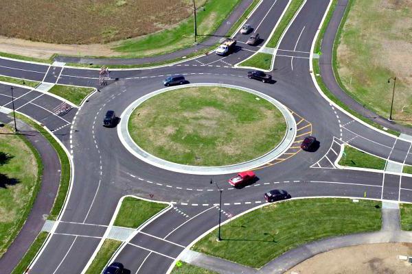 यातायात नियमों के लिए यात्रा roundabouts