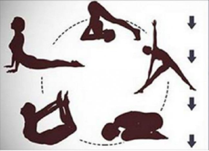 la mañana de la estructura de yoga para hombres