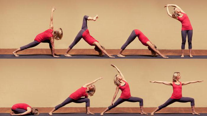 yoga por la mañana, el complejo de ejercicios