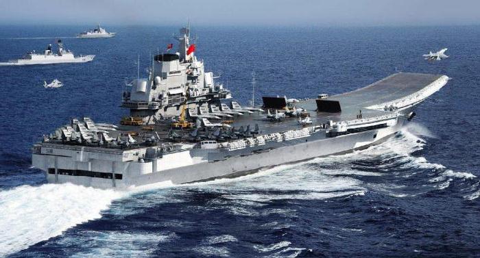 the aircraft carrier Liaoning