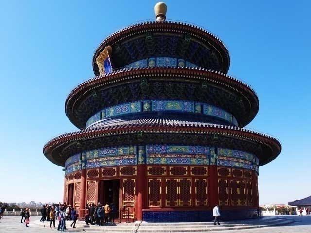 der Tempel des Himmels in Peking Anfahrt