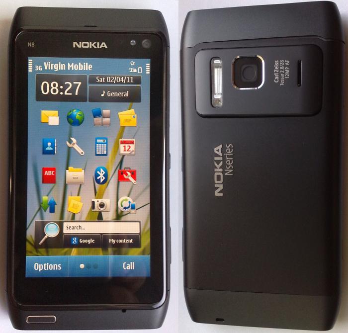 a Nokia Н8 foto