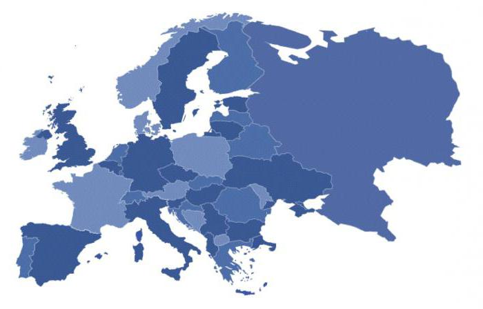 podregiony europy