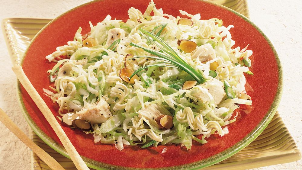 salad with Chinese cabbage and chicken