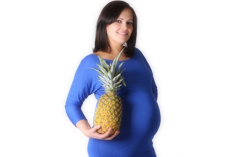 的好处的菠萝怀孕妇女