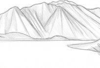 How to draw mountains with a simple pencil