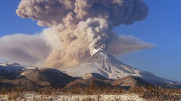 爆发舍维留奇火山