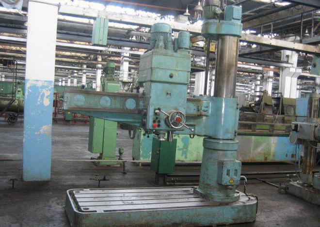 radial drilling machine 2м55 clamp the column drawing