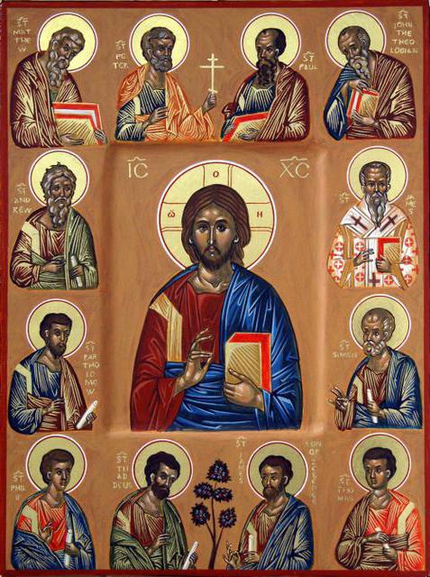 Listu apostołów