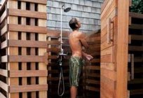 Machen Dusche für den Garten Holz