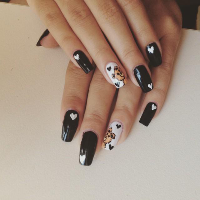 the moon manicure on graft nails