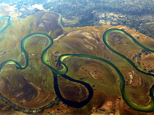 die Quelle des Flusses Okavango