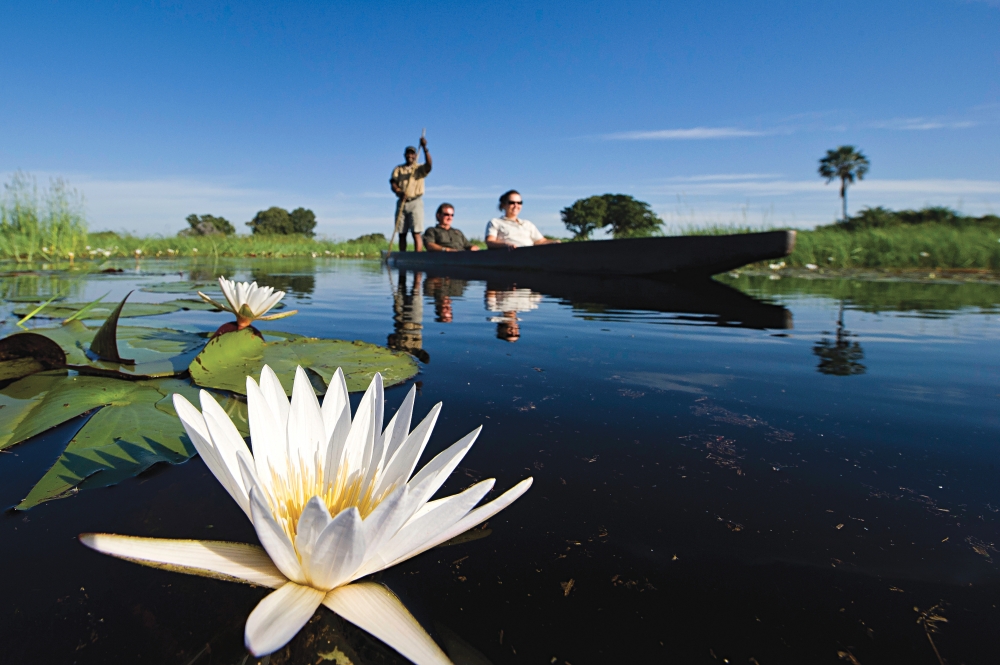 Mündung des Flusses Okavango