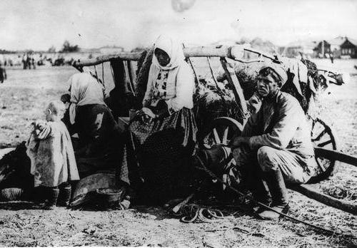 अकाल वोल्गा क्षेत्र में 1921 में