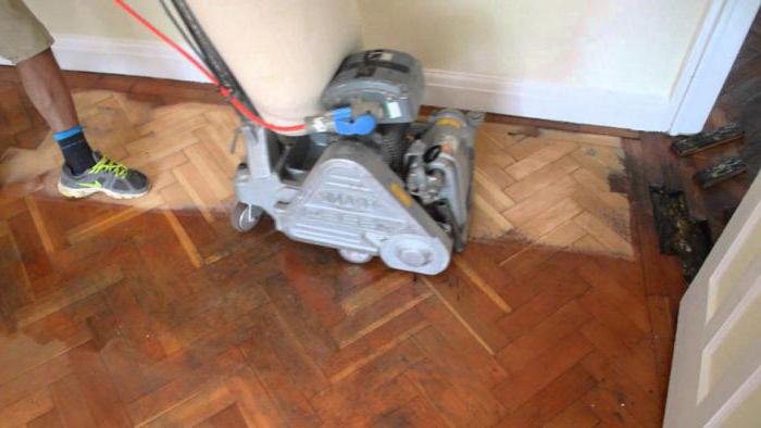 renovation of the old parquet