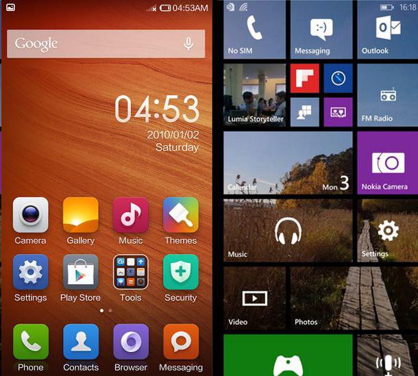 电话Microsoft Lumia535规范