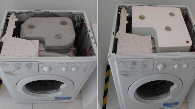 o dispositivo da máquina de lavar roupa máquina electrolux