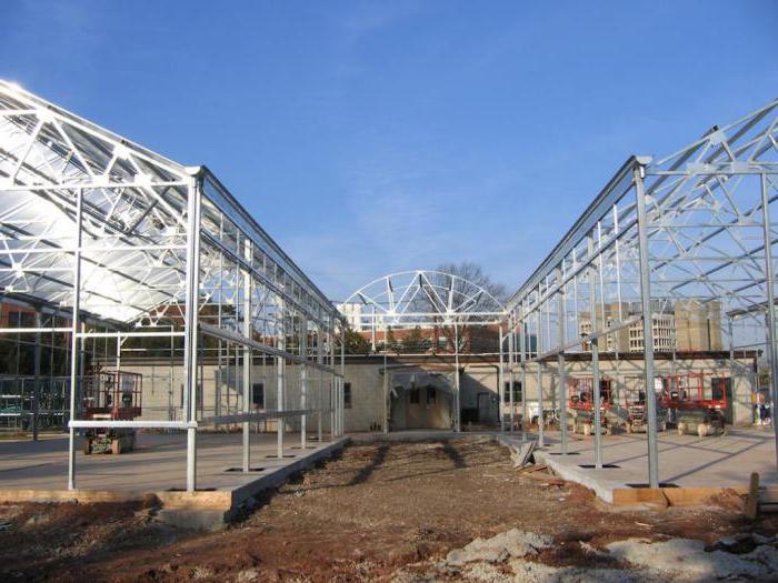 construction of the greenhouse complex in the Rostov region