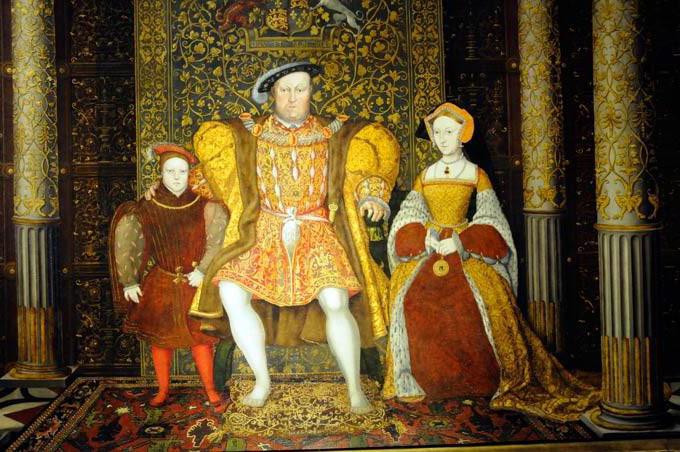 tarihi kral Henry VIII Tudor house ve 6 eşleri