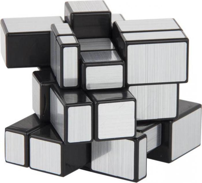 how to build a mirrored Rubik's cube diagram