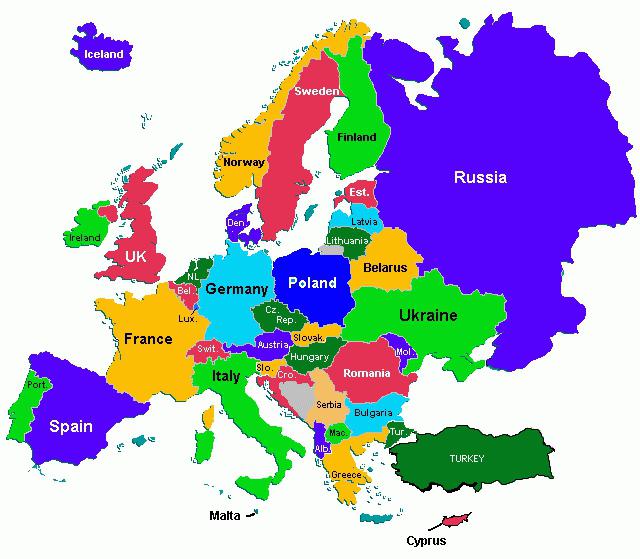 europa powierzchnia terenu