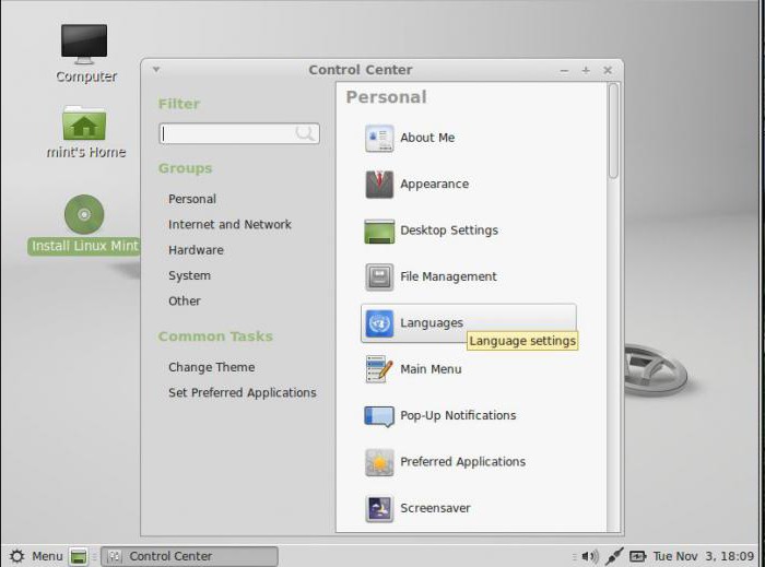 linux mint after installation