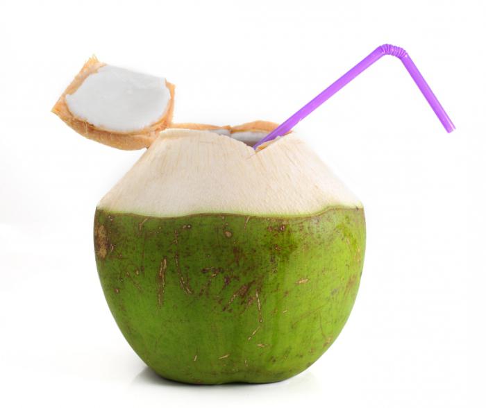 кокосова вода склад