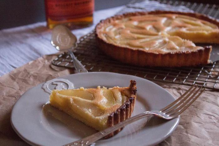 a delicious pie with pears