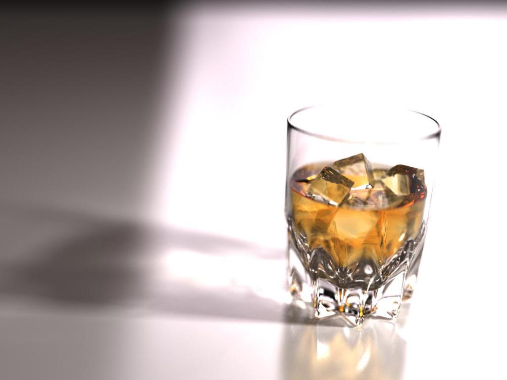 Foto de um copo de whisky