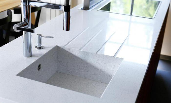how to clean a sink made of artificial stone