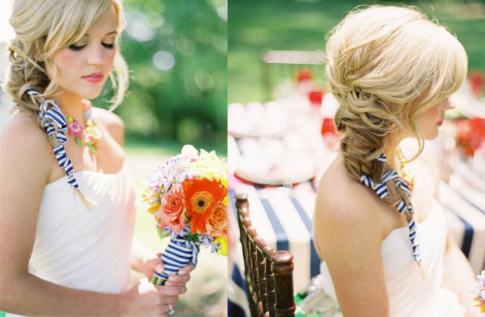 beautiful braids for wedding photo
