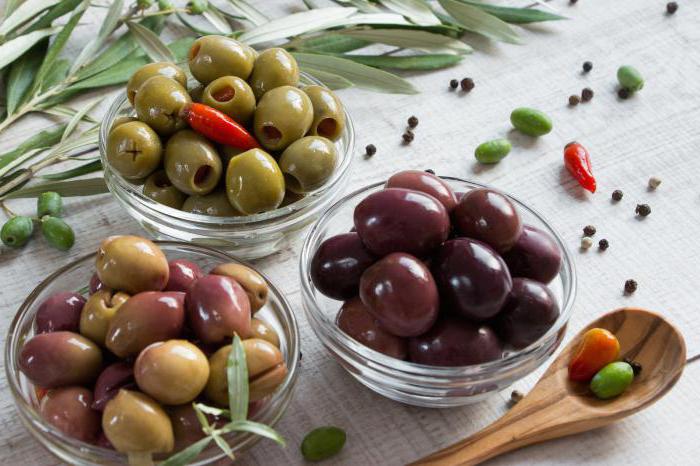 Oliven Kalorien pro 100 Gramm