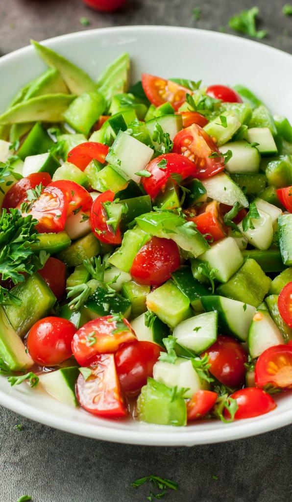 Salat mit Tomaten Rezept mit Foto