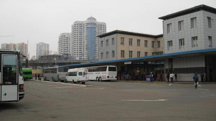  كييف الحافلات المركزية في محطة مترو 