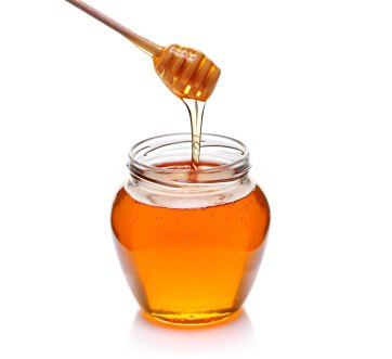 Kiefer Knospen mit Honig Anwendung